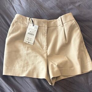 NWT Zara High Waist Beige Shorts